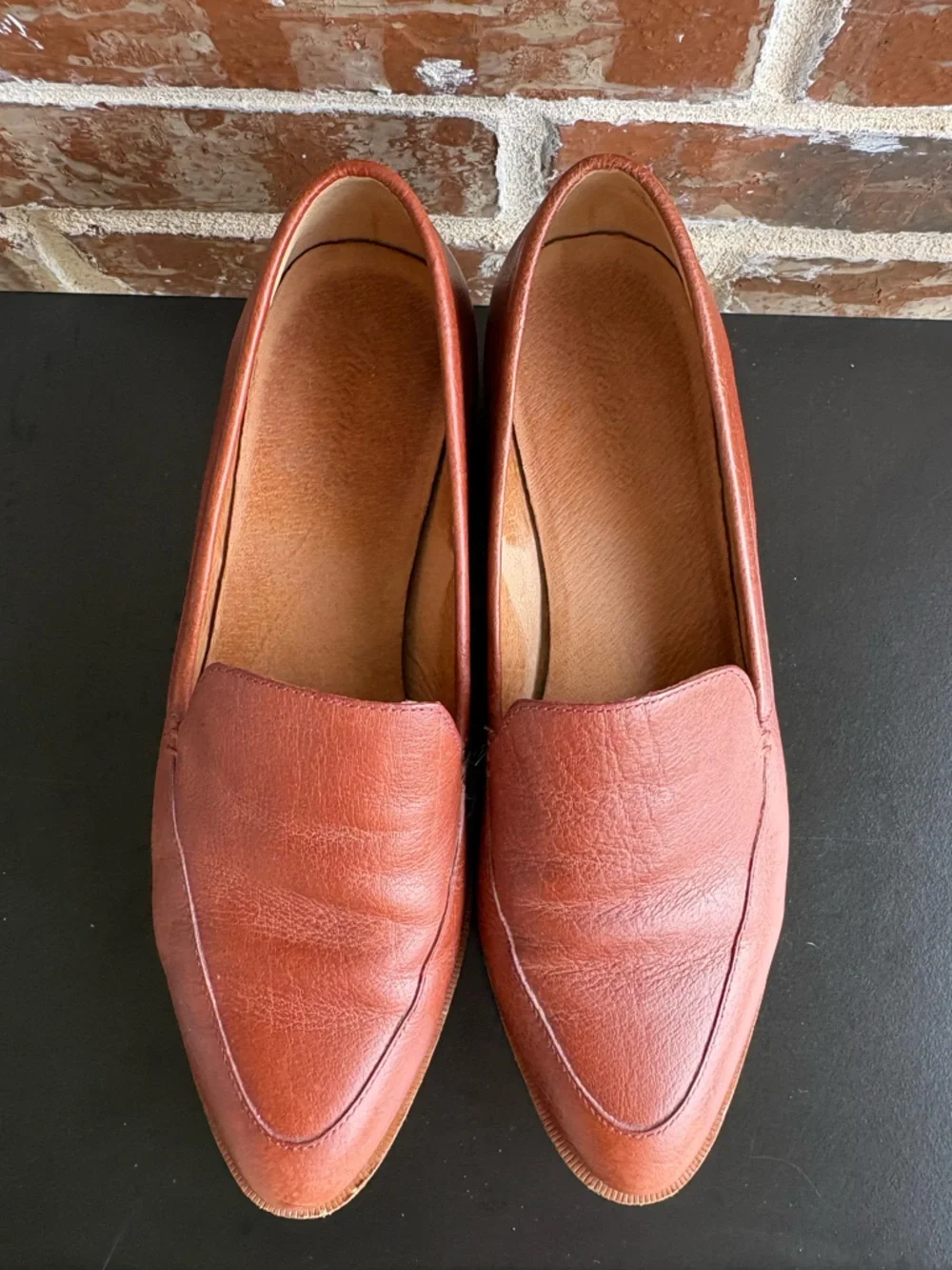 Madewell The Frances Loafers Burnished Mahogany Leather Size 10